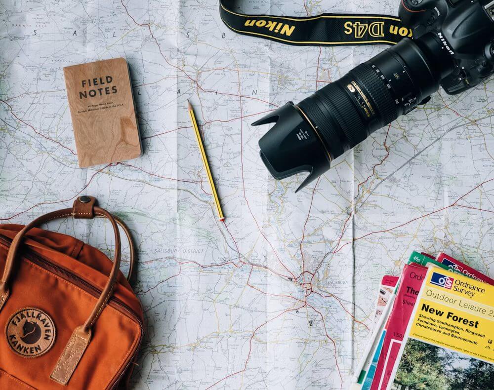 Travelers exploring the world